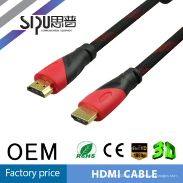 SIPU HOT Vendre haute vitesse New Premium 24k plaqué or câble HDMI 2160P 3D Ultra HD soutenir HDMI 2.0 HDMI 1.4